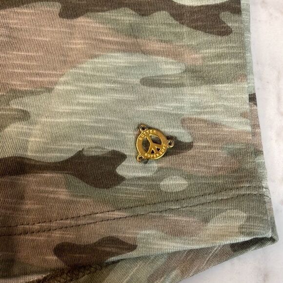 Nwot butter Super Soft Gold, Cream & Camo 3/4 Sleeve tunic top. Size 12/L - Picture 6 of 8